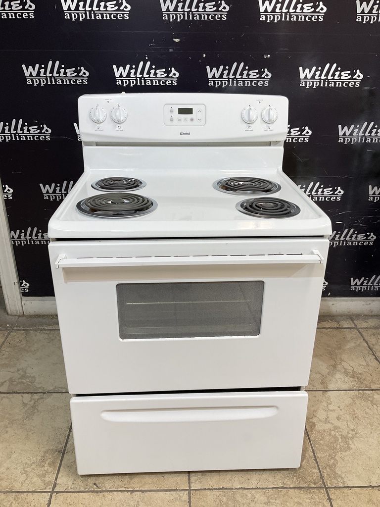 Kenmore Used Electric Stove 220volts (40/50 AMP) 30inches {3 prong} 