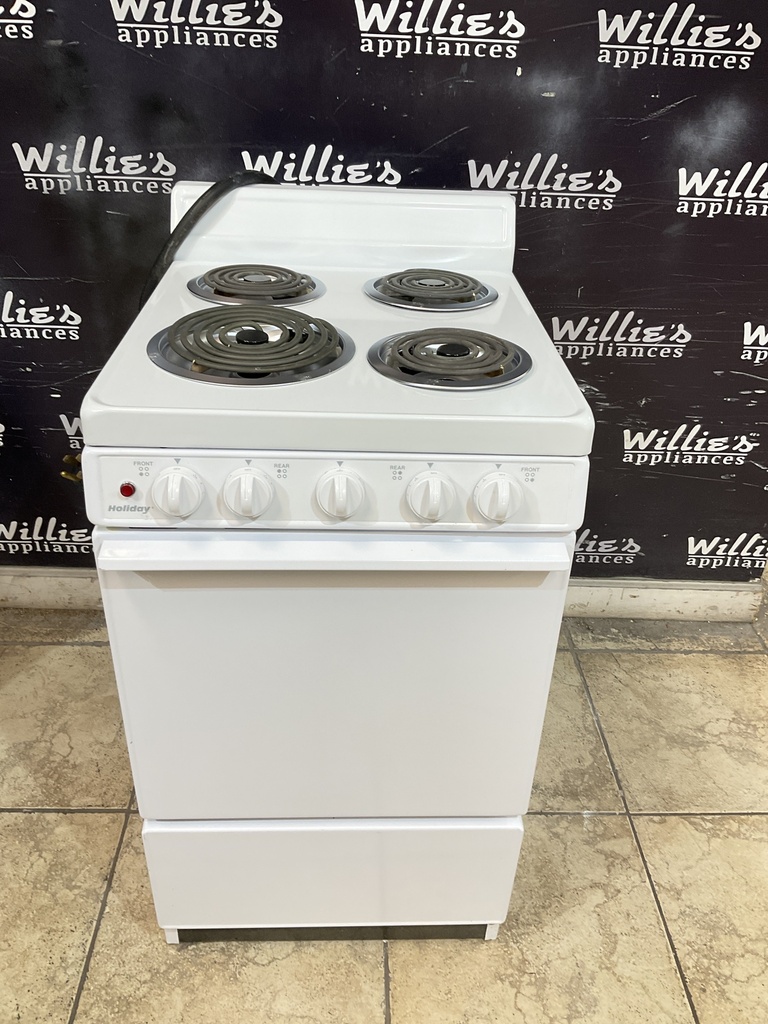 Holiday Used Electric Stove 20inches  {4 prong} 