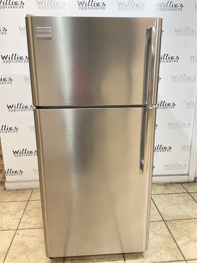 Frigidaire Used Refrigerator Top and Bottom 30x66 (Stainless Steel) 