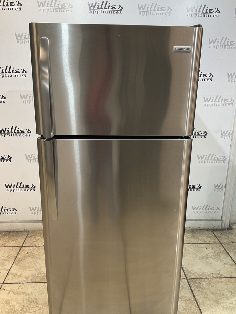 Frigidaire Used Refrigerator Top and Bottom 30x66 (Stainless Steel) 
