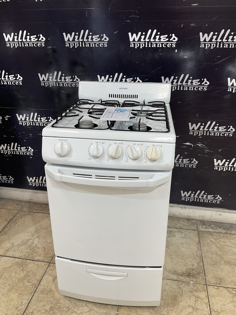 Hotpoint Used Natural Gas Stove 20inches (white)