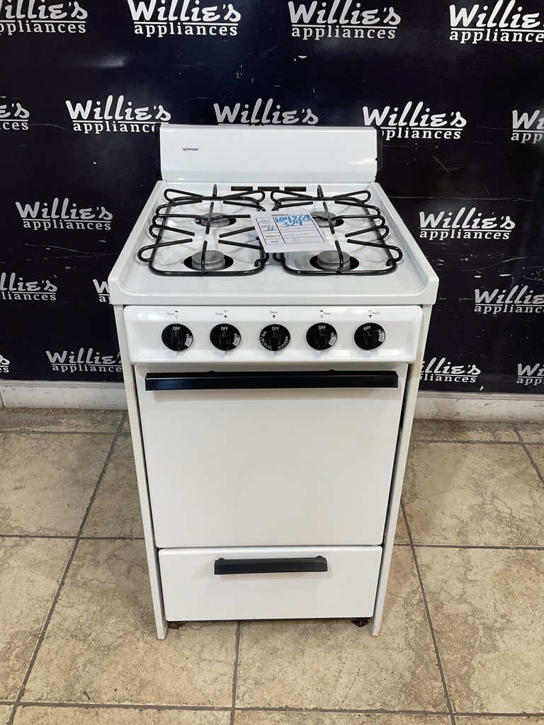 Hotpoint Used Natural Gas Stove 20inches (White) 