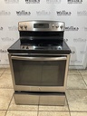 Ge Used Electric Stove 220volts (40/50 AMP) 30inches {4 prong} (Stainless steel) 