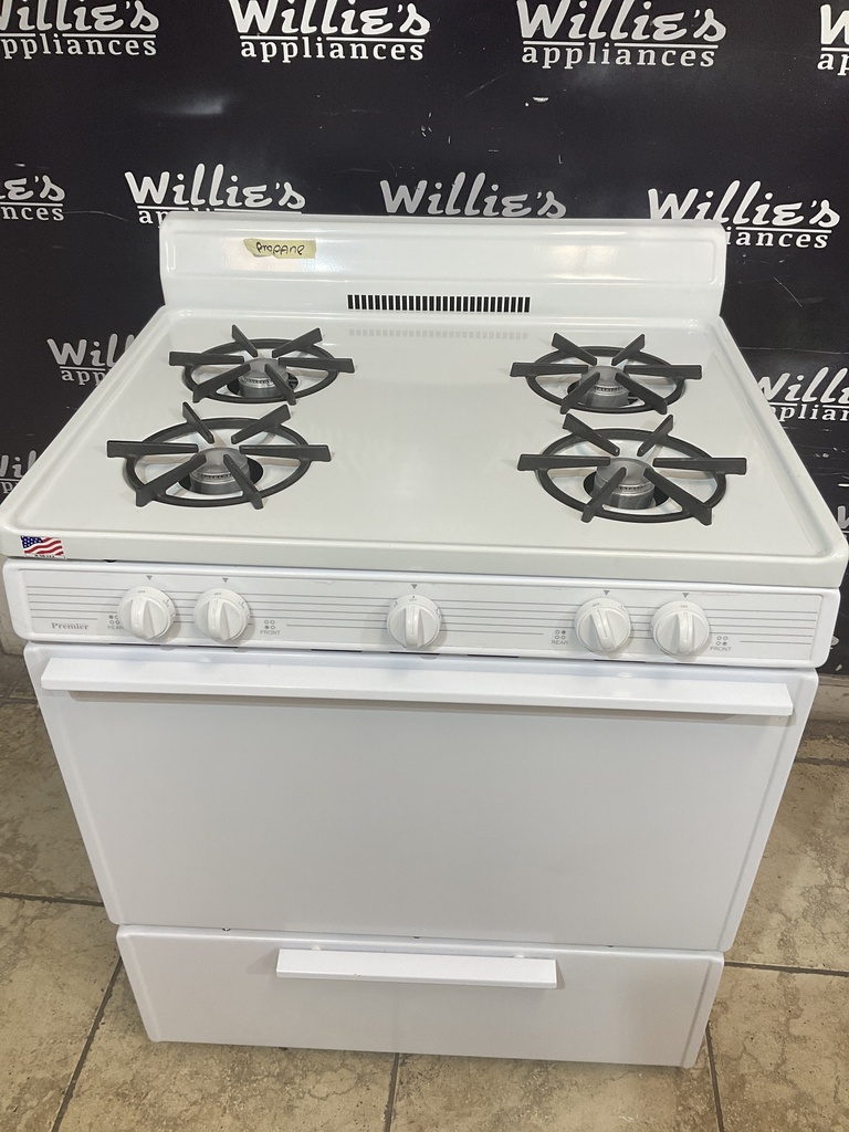 Premier Used Gas Propane Stove 30inches (white) 