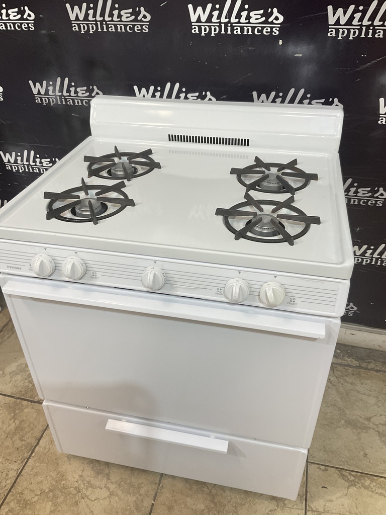 Premier Used Natural Gas Stove 30inches (White) 