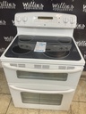 Ge Used Electric Stove Double Oven 220volts (40/50 AMP) 30inches {3 prong} (White) 