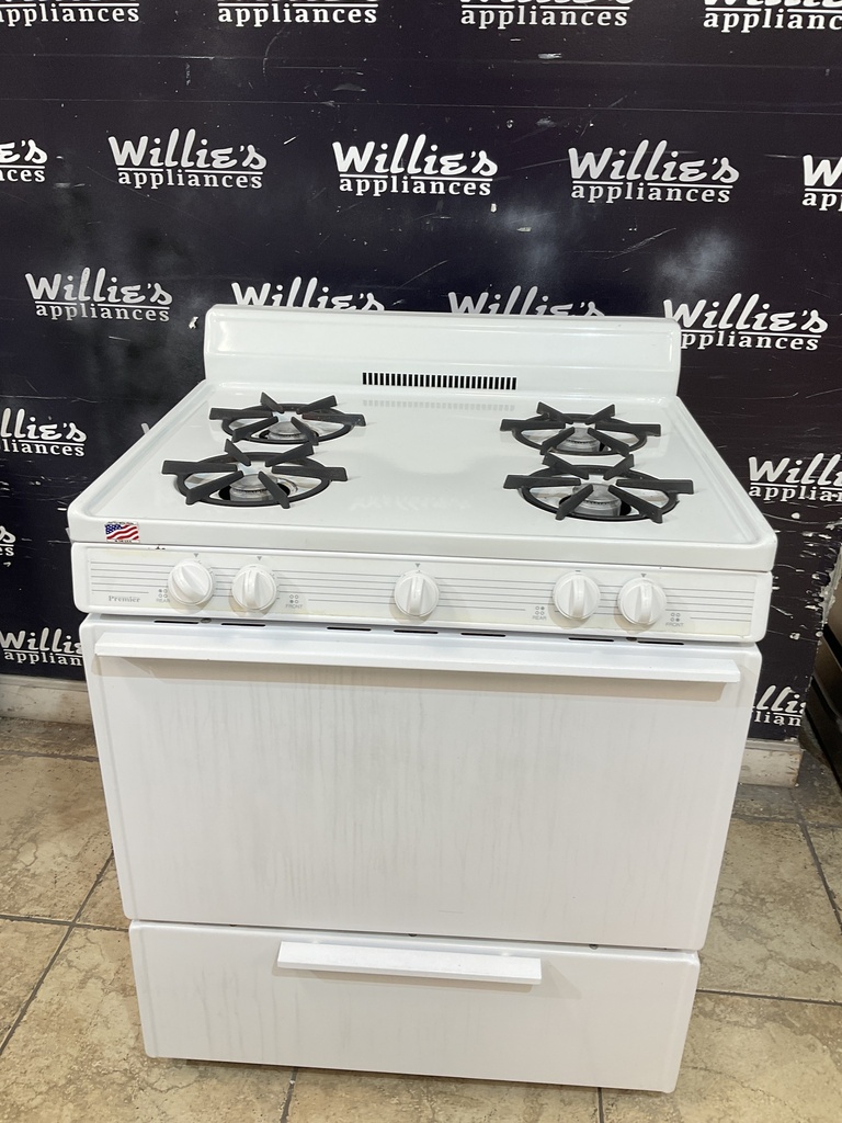Premier Used Natural Gas Stove 30inches (White) 