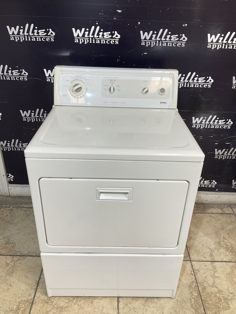 Kenmore Used Electric Dryer 220volts (30 AMP) 27inches {3 prong} (White) 