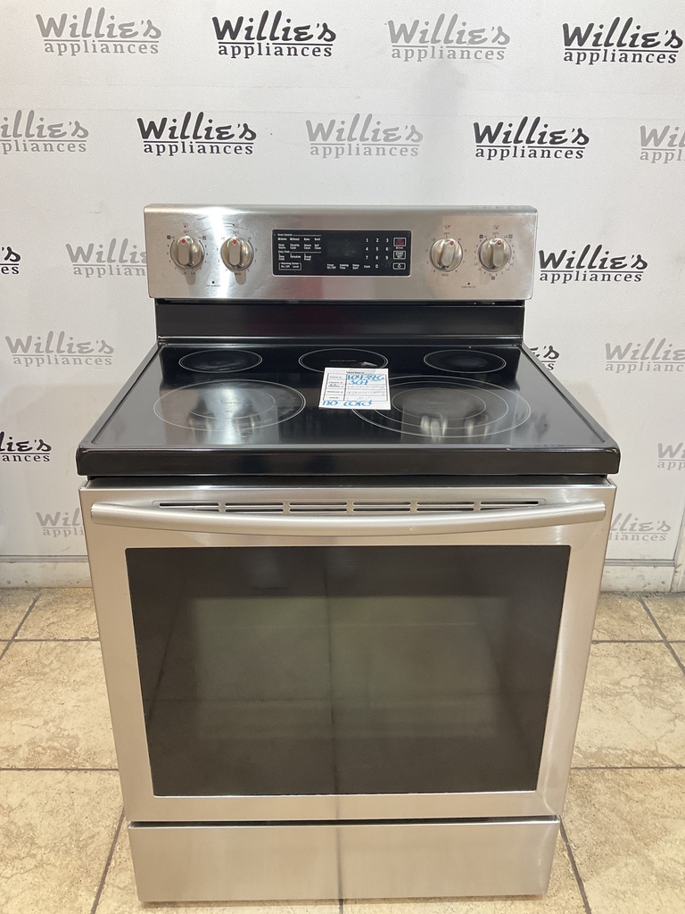 Samsung Used Electric Stove 220volts (40/50 AMP) 30inches {no cord} (Stainless Steel) 
