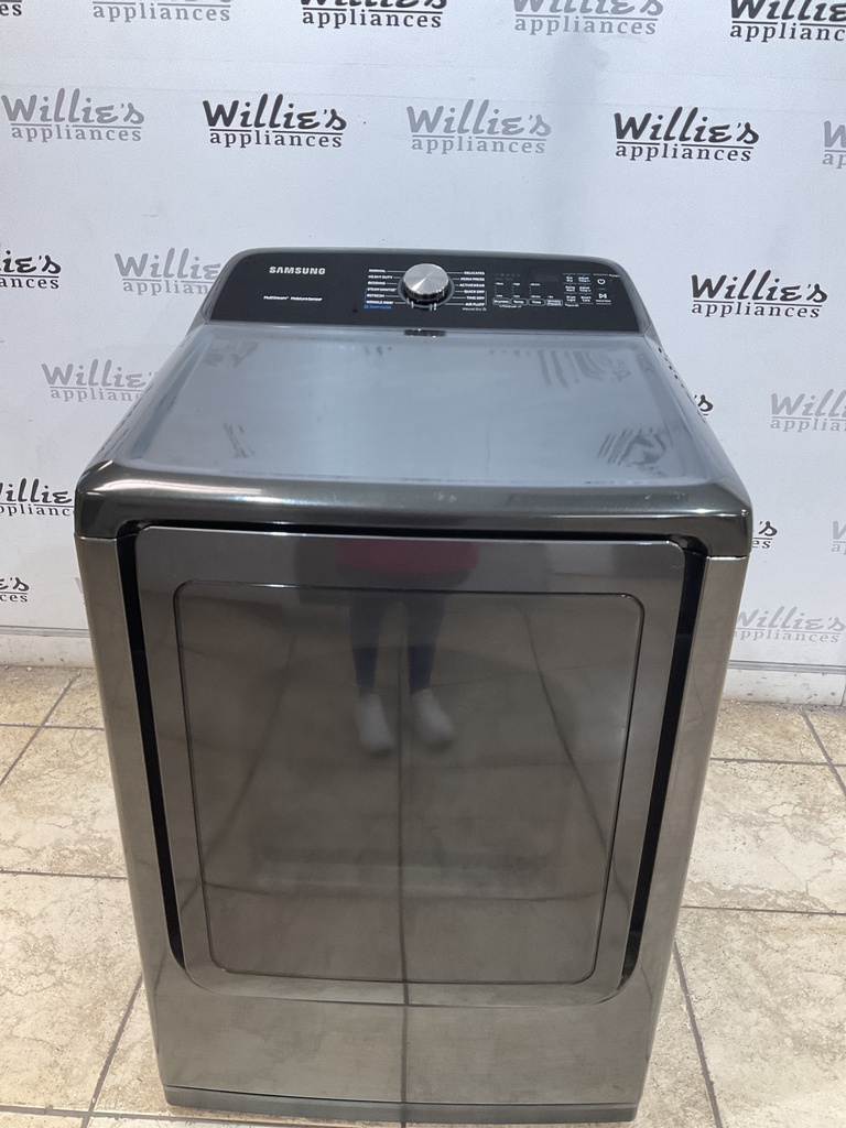 Samsung Used Electric Dryer 220volts (30 AMP) 27inches {4 prong} (Dark Grey) 
