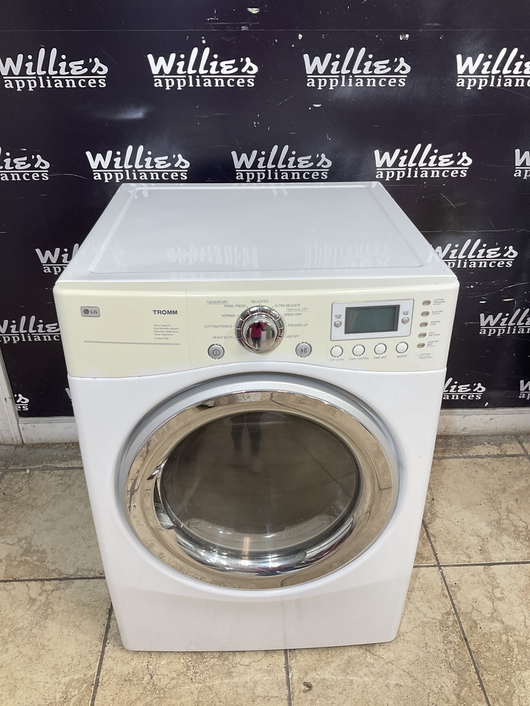 Lg Used Electric Dryer 220volts (30 AMP) 27inches {3 prong} (White) 
