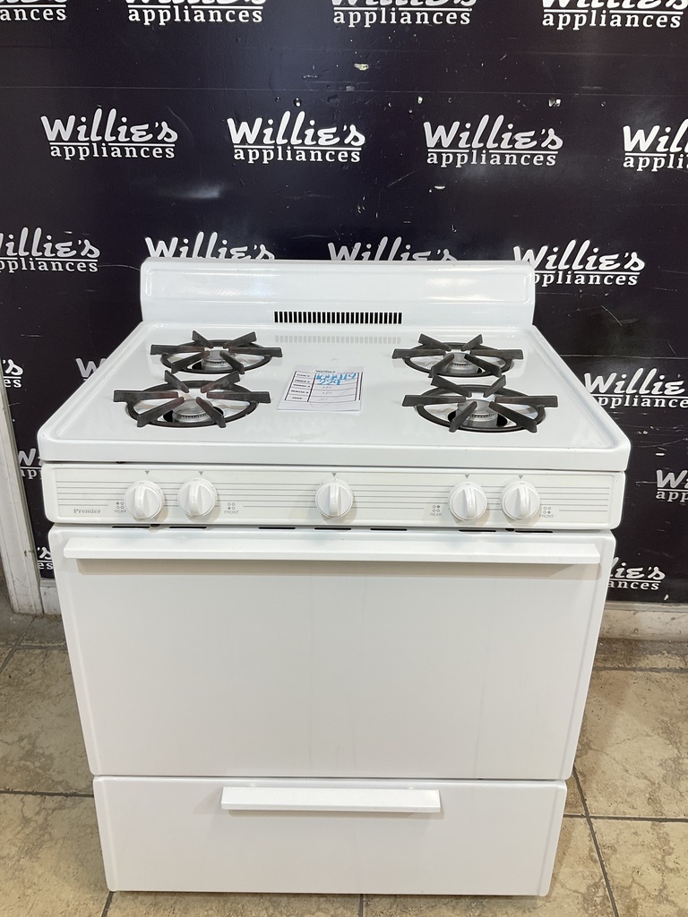 Premier Used Natural Gas Stove 30inches (White) 