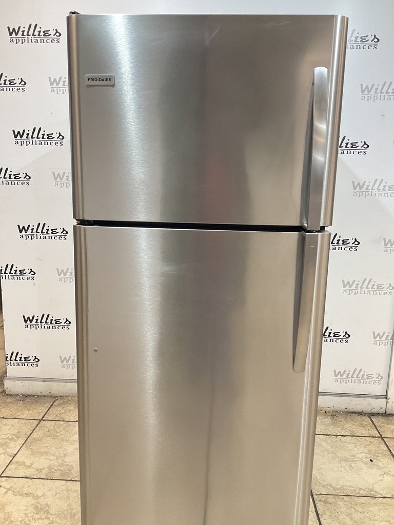 Frigidaire Used Refrigerator Top and Bottom 30x69 (Stainless Steel) 
