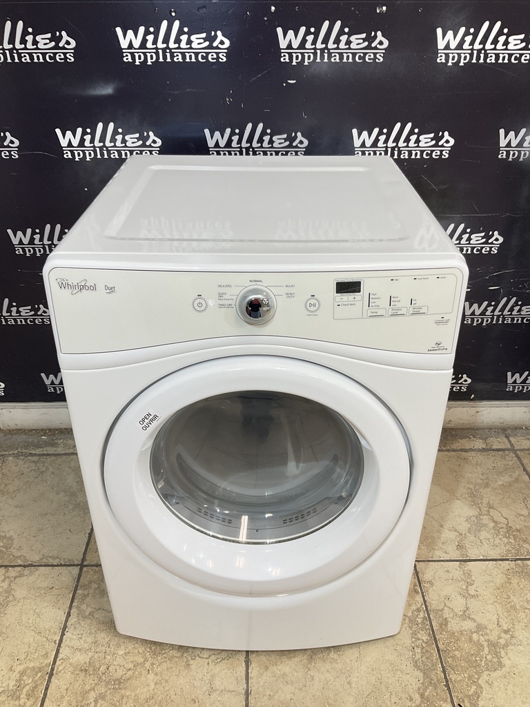 Whirlpool Used Electric Dryer 220volts (30 AMP) 27inches {4 prong} (White) 