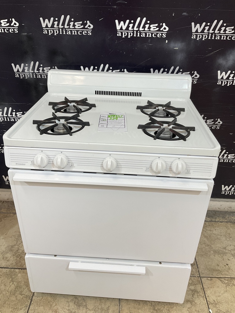 Premier Used Natural Gas Stove 30inches (White) 