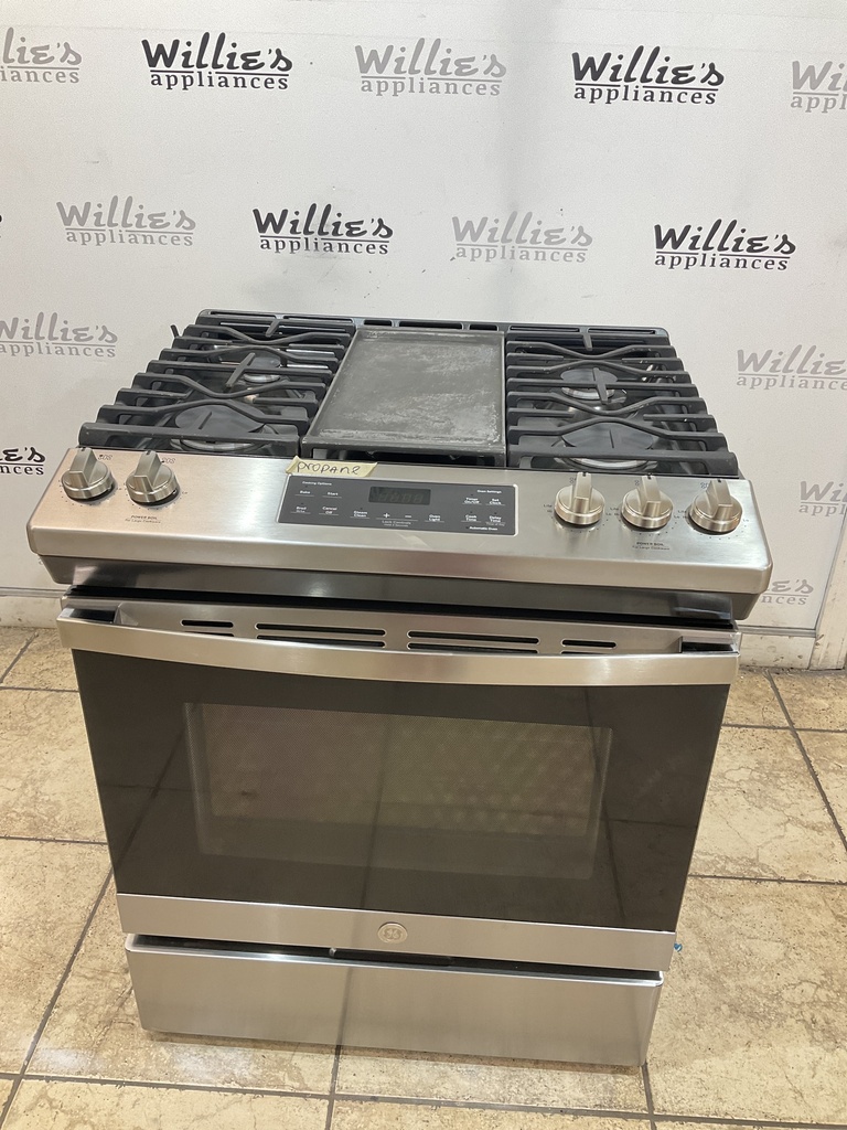 Ge Used Gas Propane Stove 30inches (Stainless Steel) 