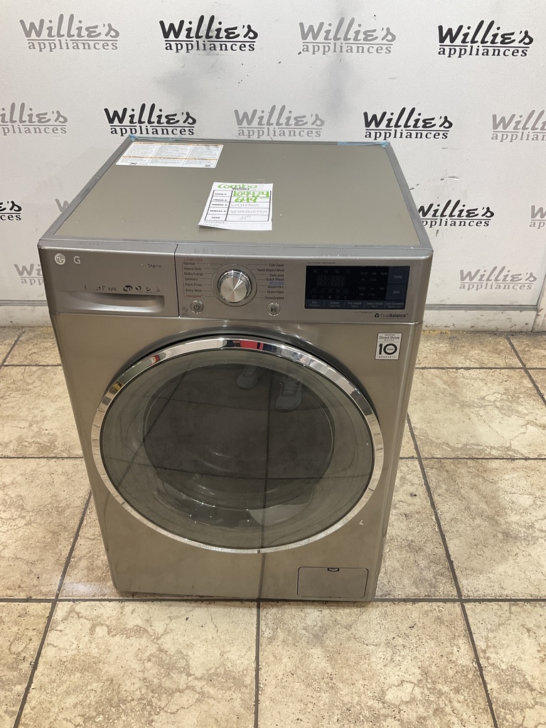 Lg Used Combo Washer/Dryer Front Load 23 1/2” (Stainless) 