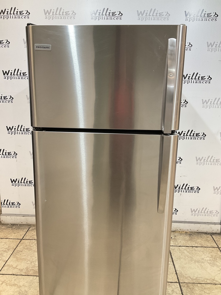 Frigidaire Used Refrigerator Top and Bottom 30x66 (Stainless Steel) 