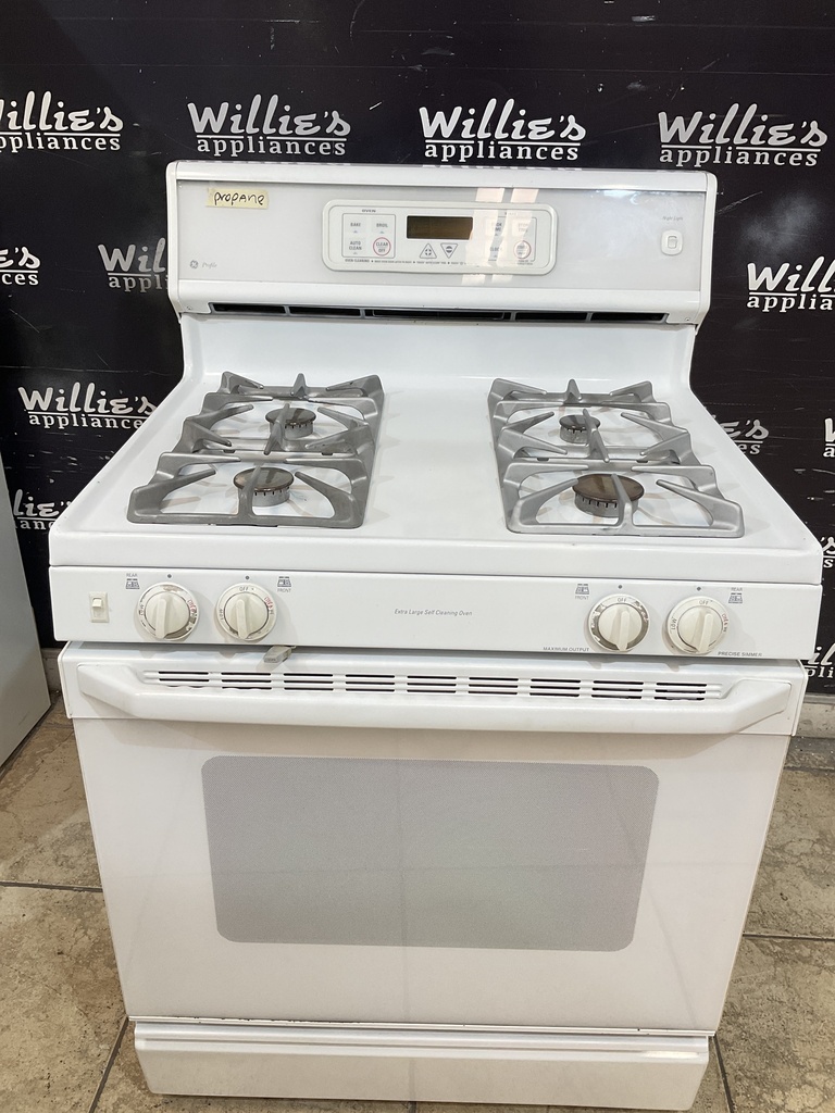Ge Used Gas Propane Stove 30inches (white) 