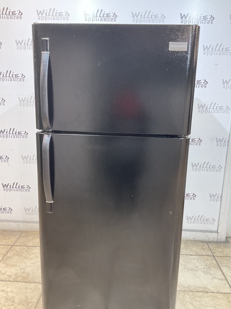 Frigidaire Used Refrigerator Top and Bottom 30x65 1/2” (black)