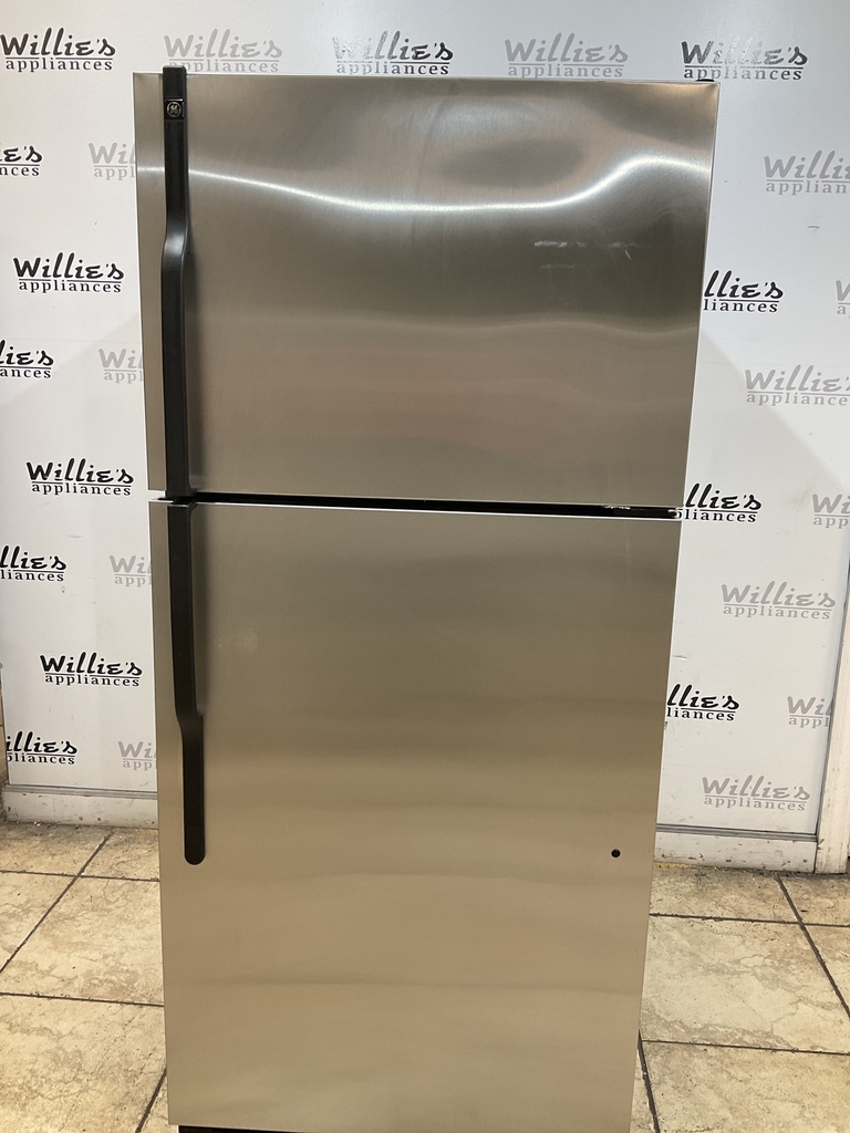 Ge Used Refrigerator Top and Bottom 29 1/2 x 66 1/2” (Stainless Steel) 