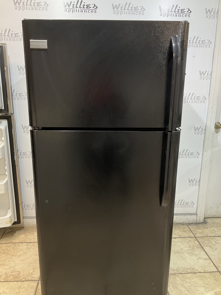 Frigidaire Used Refrigerator Top and Bottom 30x65 1/2” (Black)