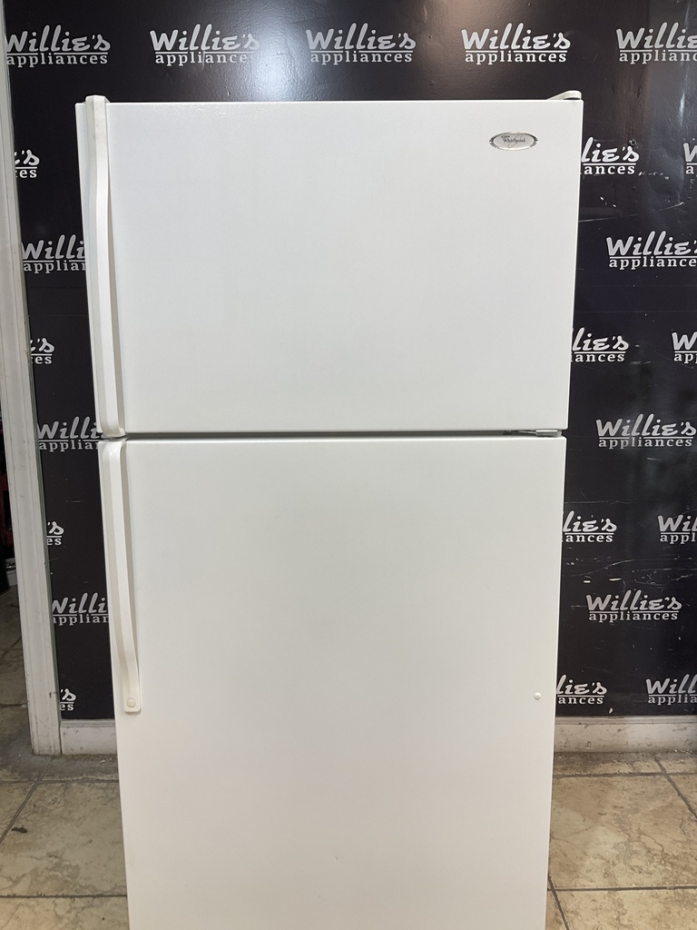 Whirlpool Used Refrigerator Top and Bottom 32 1/2” x 66’ (White) 