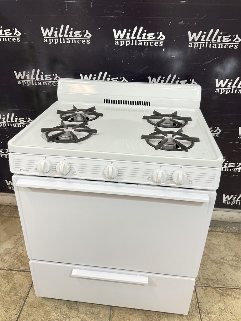 Premier Used Natural Gas Stove 30inches (White) 