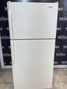 Whirlpool Used Refrigerator Top and Bottom 30x66 (Bisque) 