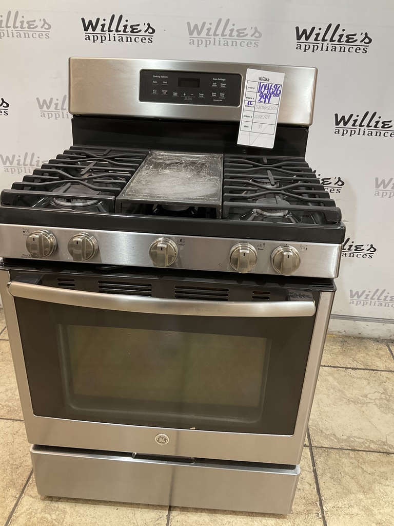 Ge Used Natural Gas Stove 30inches (Stainless Steel) 