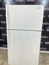 Whirlpool Used Refrigerator Top and Bottom 33x66 (White) 