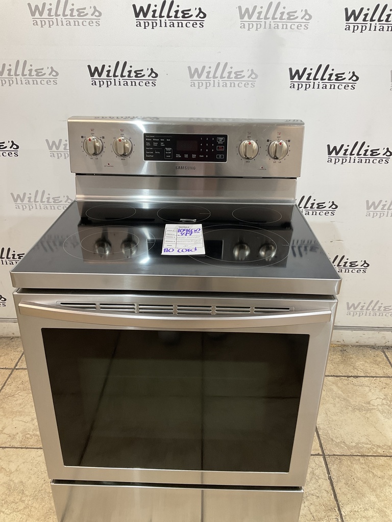 Samsung Used Electric Stove 220volts (40/50 AMP) 30inches {no cord} (Stainless Steel) 