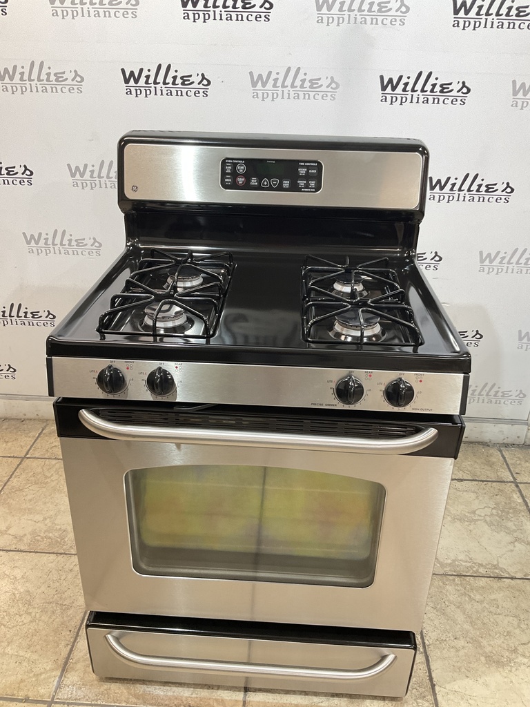 Ge Used Natural Gas Stove 30inches (Stainless Steel) 