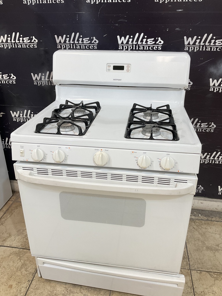 Hotpoint Used Natural Gas Stove 30inches (White) 