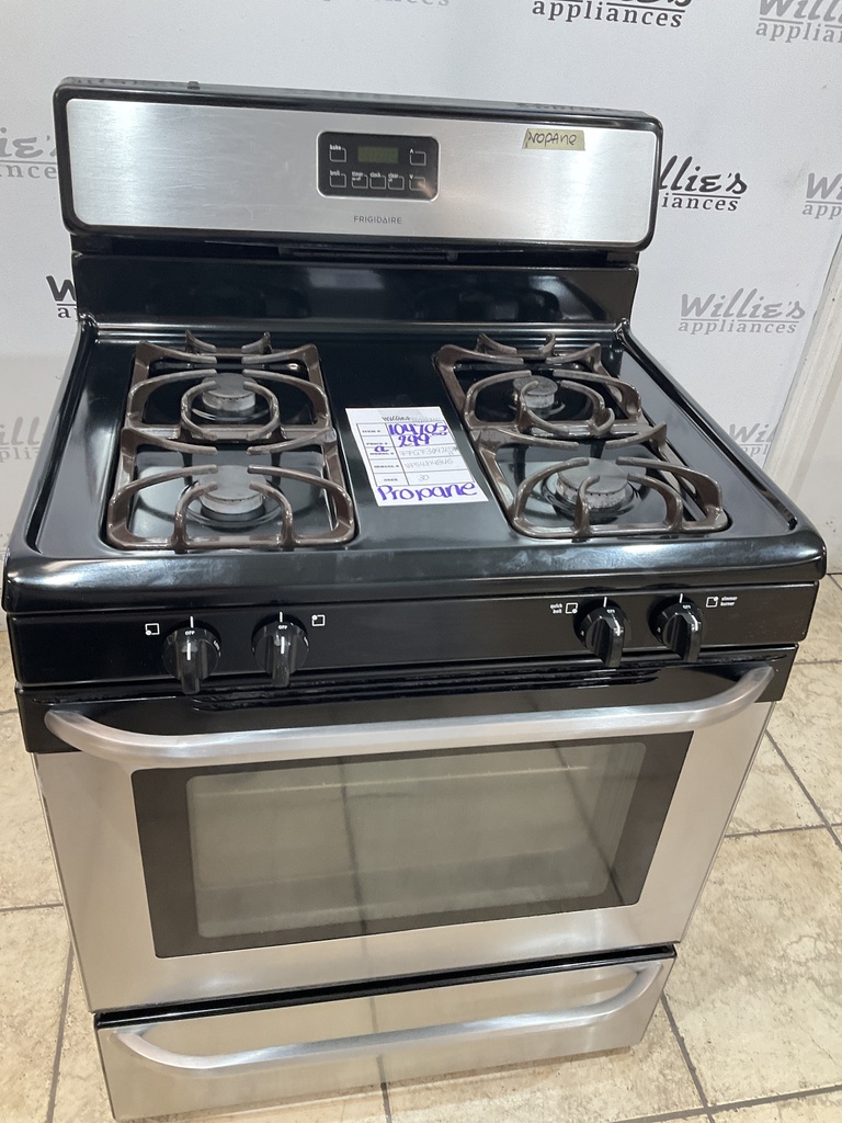 Frigidaire Used Gas Propane Stove 30inches (Stainless Steel) 