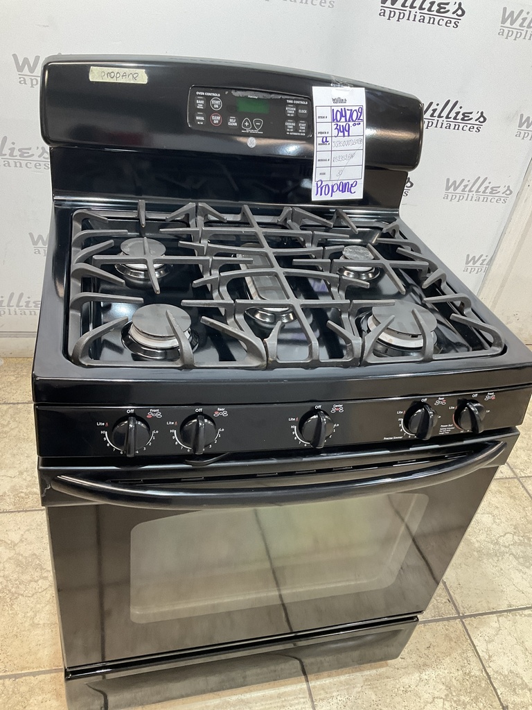 Ge Used Gas Propane Stove 30inches (Black) 