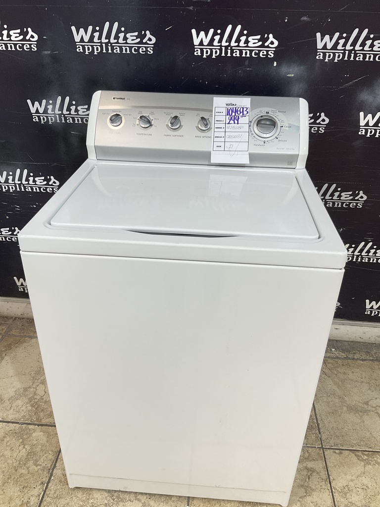 Kenmore Used Washer Top-load 27inches (White) 