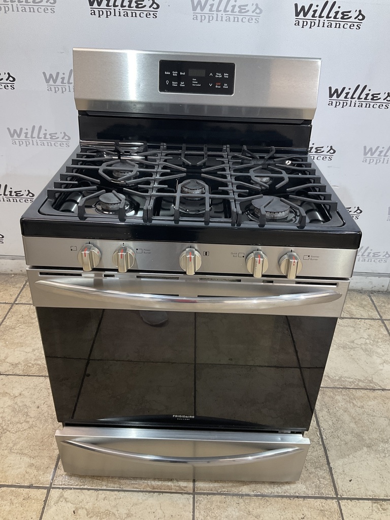 Frigidaire Used Natural Gas Stove 30inches (Stainless Steel) 