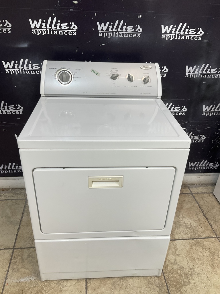 Whirlpool Used Natural Gas Dryer 29inches (White) 