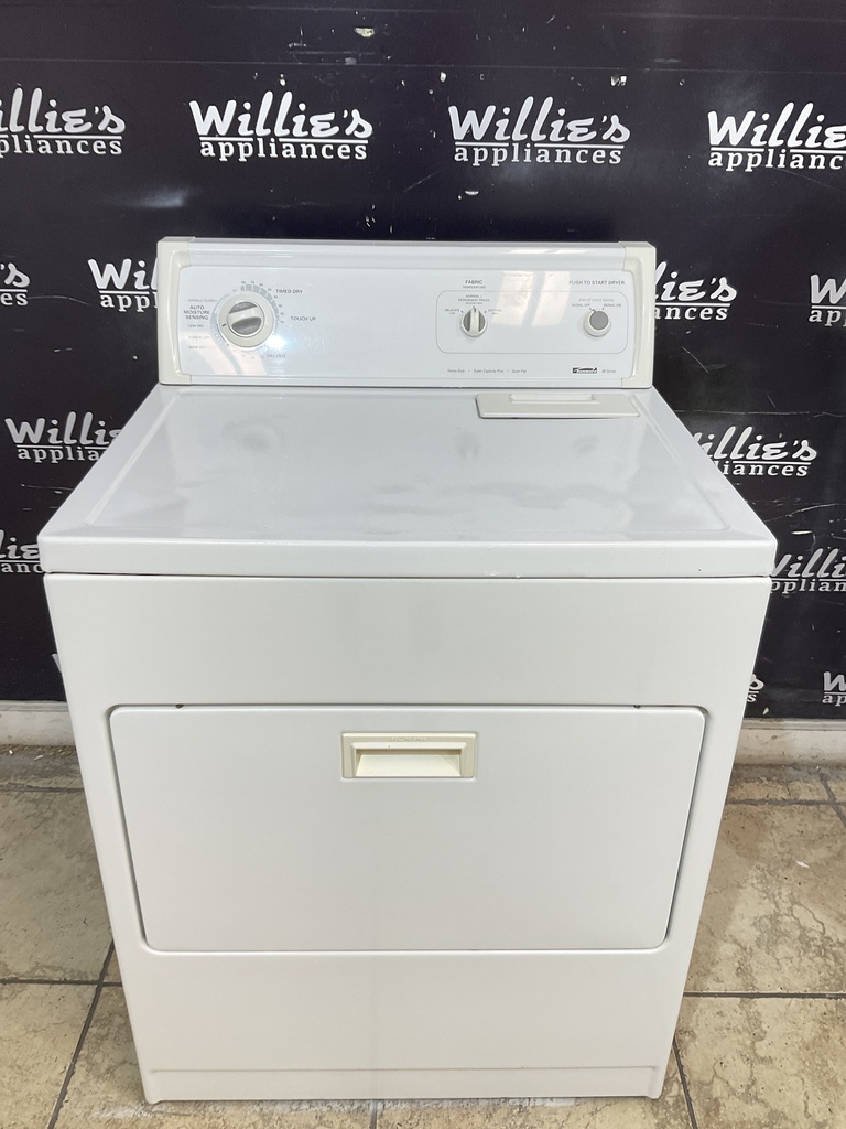 Kenmore Used Electric Dryer 220volts (30 AMP) 29inches {no cord} (White)