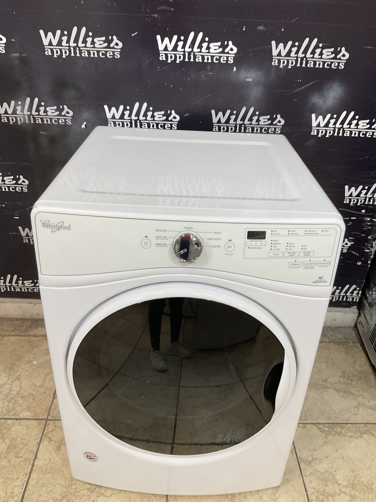 Whirlpool Used Electric Dryer 220volts (30 AMP) 27inches {3 prong} (White) 