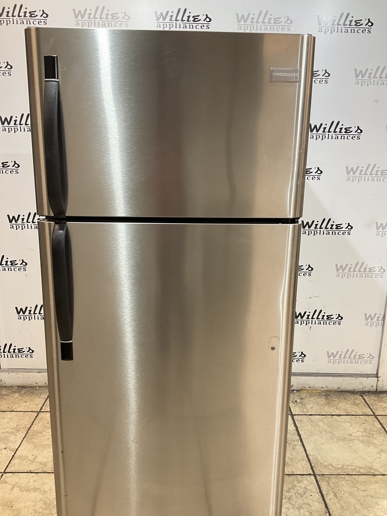 Frigidaire Used Refrigerator Top and Bottom 30x66 (Stainless Steel) 