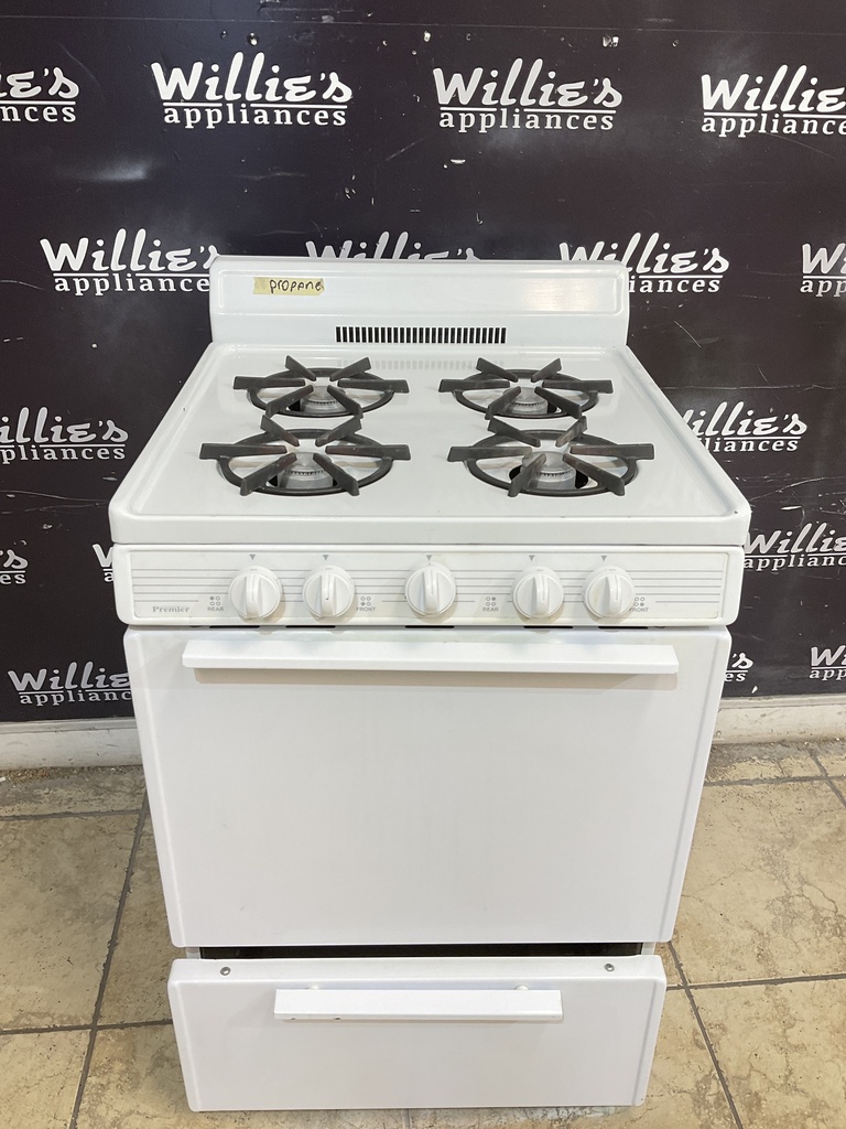 Premier Used Gas Propane Stove 24inches (White) 