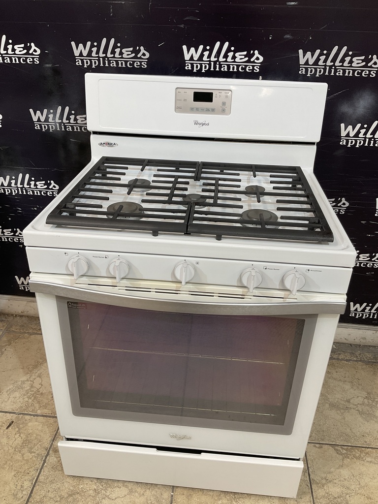 Whirlpool Used Natural Gas Stove 30inches (white) 