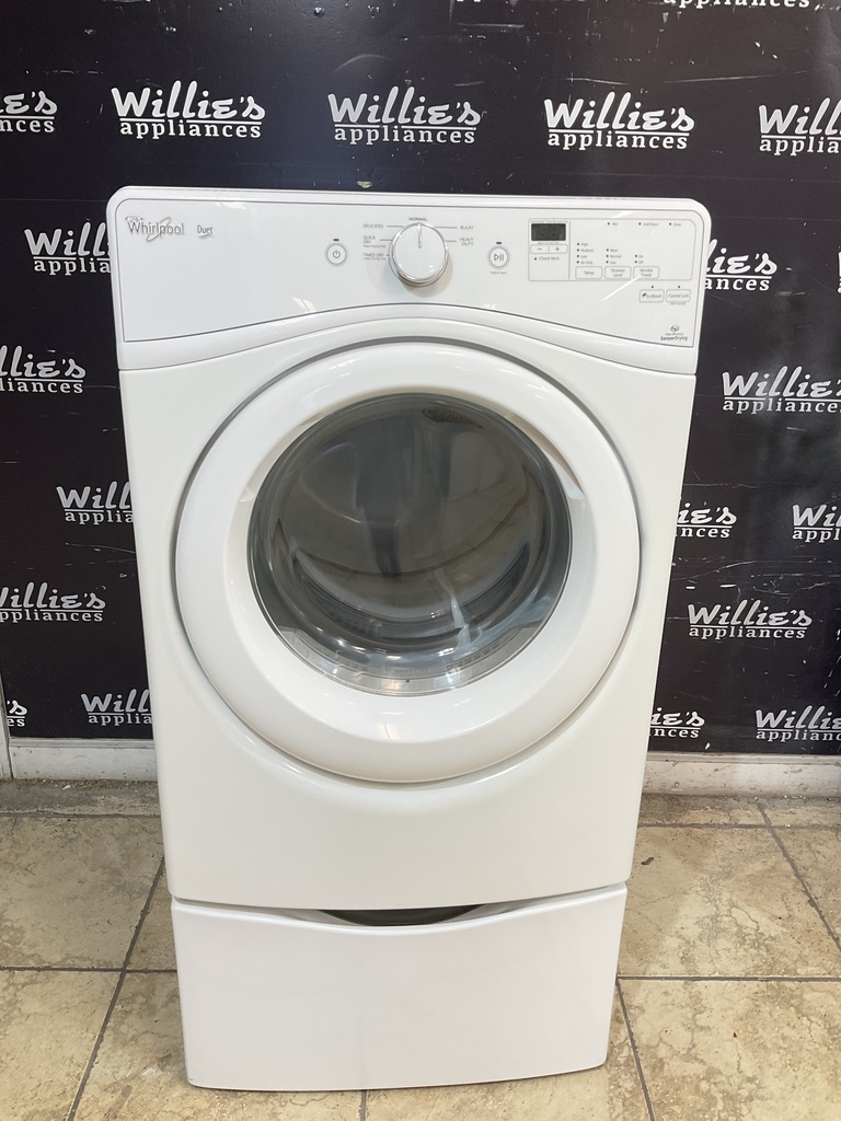 Whirlpool Used Electric Dryer 220volts (30 AMP) 27inches {4 prong} (White) 