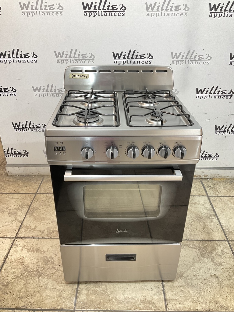 Avanti Used Gas Propane Stove 23 1/2” (Stainless Steel) 