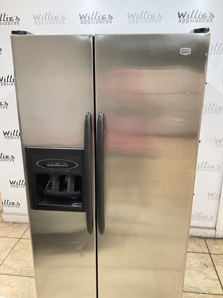 Maytag Used Refrigerator Side by Side 36x69 1/2” (Stainless Steel) 