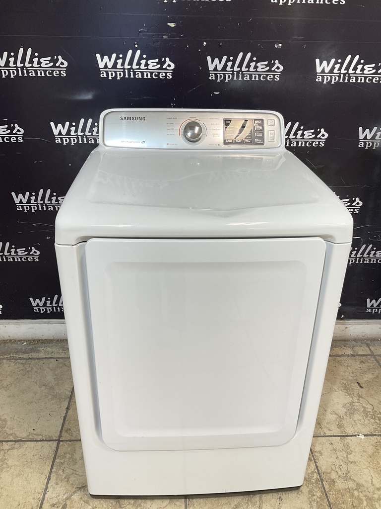 Samsung Used Electric Dryer 220volts (30 AMP) 27inches {4 prong} (white) 