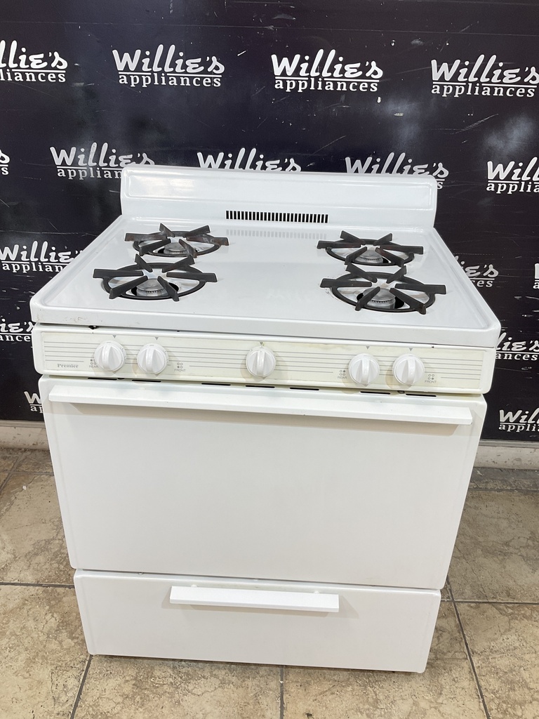 Premier Used Natural Gas Stove 30inches (White)