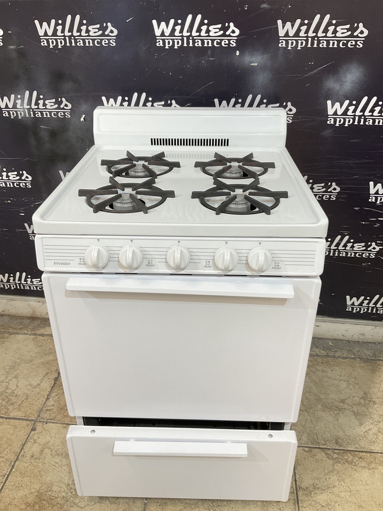 Premier Used Natural Gas Stove 24inches (White) 